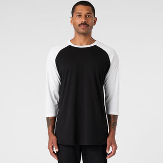 AS Colour Raglan Tee | 5012 (Black/White)