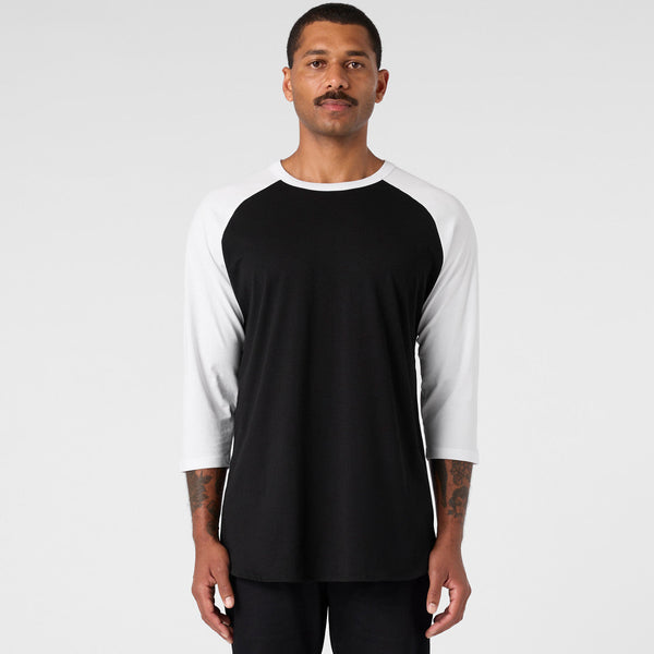 AS Colour Raglan Tee | 5012 (Black/White)