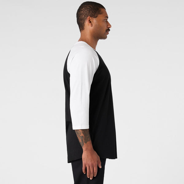 AS Colour Raglan Tee | 5012 (White/Navy)