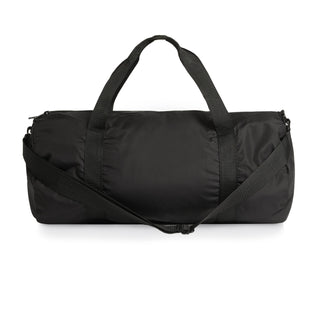 AS Colour 1038 Recycled Light Duffel Bag - Front View | color:Black|view:front