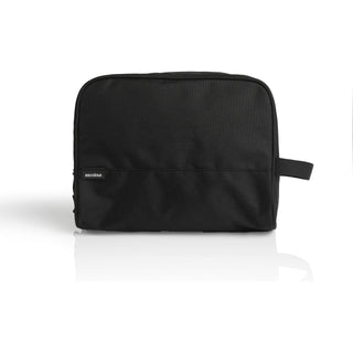 AS Colour 1022 Recycled Toiletry Bag - Front View | color:Black|view:front