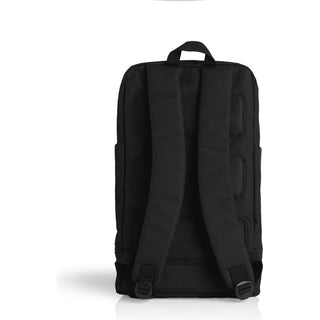 AS Colour 1030 Recycled Travel Backpack - Back View | color:Black|view:back