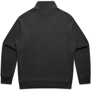 AS Colour 5167 Relax Faded Half Zip - Back View | color:Faded Black|view:back