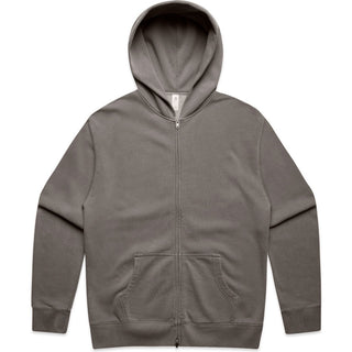 AS Colour 5170 Relax Faded Zip Hood - Front View | color:Faded Grey|view:front