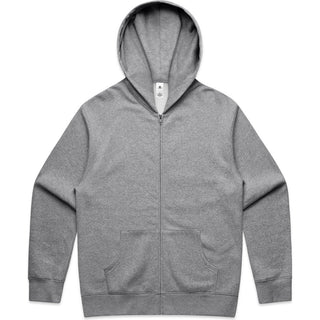AS Colour 5162 Relax Zip Hood - Front View | color:Grey Marle|view:front