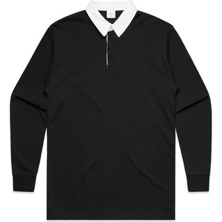 AS Colour 5410 Rugby Jersey - Front View | color:Black|view:front