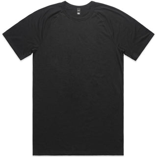 AS Colour 5610 Staple Active Blend Tee - Front View | color:Black|view:front