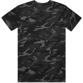 AS Colour 5001C Staple Camo Tee - Back View | color:Black Camo|view:back