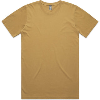 AS Colour 5065 Staple Faded Tee - Front View | color:Faded Mustard|view:front