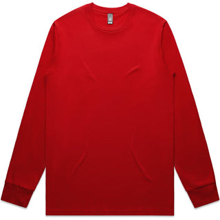 AS Colour 5020 Staple L/S Tee - Front View | color:Red|view:front