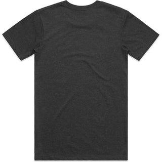 AS Colour 5001M Staple Marle Tee - Back View | color:Asphalt Marle|view:back