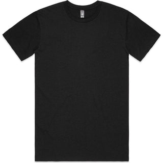 AS Colour 5001M Staple Marle Tee - Front View | color:Black Marle|view:front