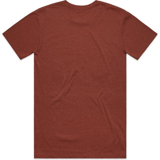AS Colour 5001M Staple Marle Tee - Back View | color:Brick Marle|view:back