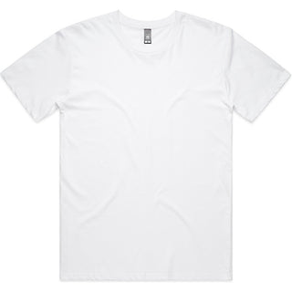 AS Colour  Staple Minus Tee [-5cm] 5074 (White) - Front View | color:|view:front