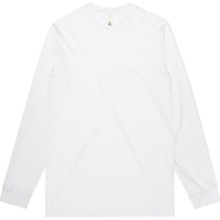 AS Colour 5020G Staple Organic L/S Tee - Front View | color:White|view:front