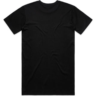 AS Colour  Staple Plus Tee [+5cm] 5075 (Black) - Back View | color:|view:back