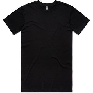 AS Colour  Staple Plus Tee [+5cm] 5075 (Black) - Front View | color:|view:front