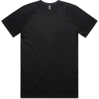 AS Colour 5001R Staple Raglan Tee - Front View | color:Black|view:front