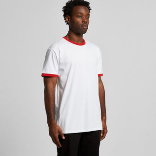 AS Colour Staple Ringer Tee | 5053 (White/Black)