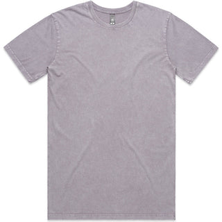 AS Colour 5040 Staple Stone Wash Tee - Front View | color:Orchid Stone|view:front