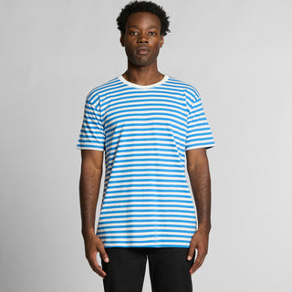 AS Colour Staple Stripe Tee | 5028 (Natural/Walnut)