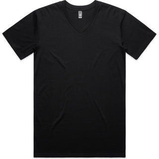 AS Colour 5001V Staple V Neck Tee - Front View | color:Black|view:front