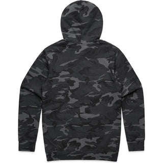 AS Colour 5102C Stencil Camo Hood - Back View | color:Black Camo|view:back