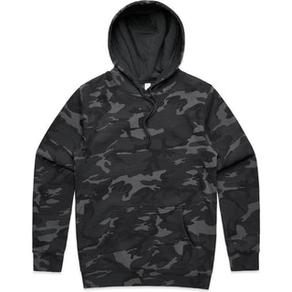 AS Colour 5102C Stencil Camo Hood - Front View | color:Black Camo|view:front