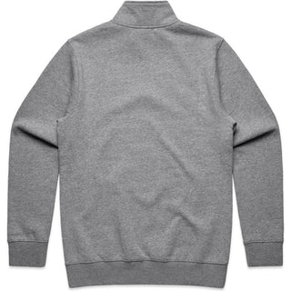 AS Colour 5125 Stencil Half Zip Crew - Back View | color:Grey Marle|view:back