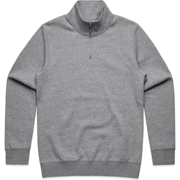 AS Colour Stencil Half Zip Crew | 5125 (Grey Marle)