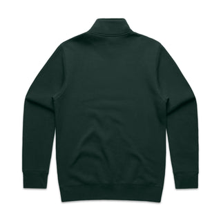 AS Colour 5125 Stencil Half Zip Crew - Back View | color:Pine Green|view:back