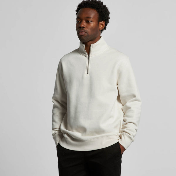 AS Colour Stencil Half Zip Crew | 5125 (Bone)