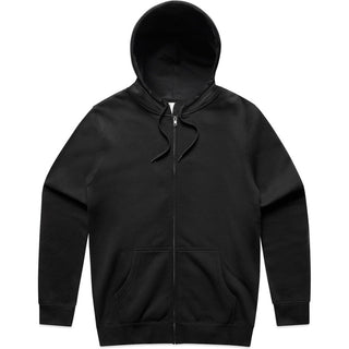 AS Colour 5104 Stencil Zip Hood - Front View | color:Black|view:front