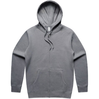 AS Colour 5104 Stencil Zip Hood - Front View | color:Gravel|view:front