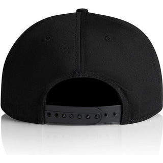 AS Colour 1184 Stock 7-Panel Cap - Back View | color:Black|view:back