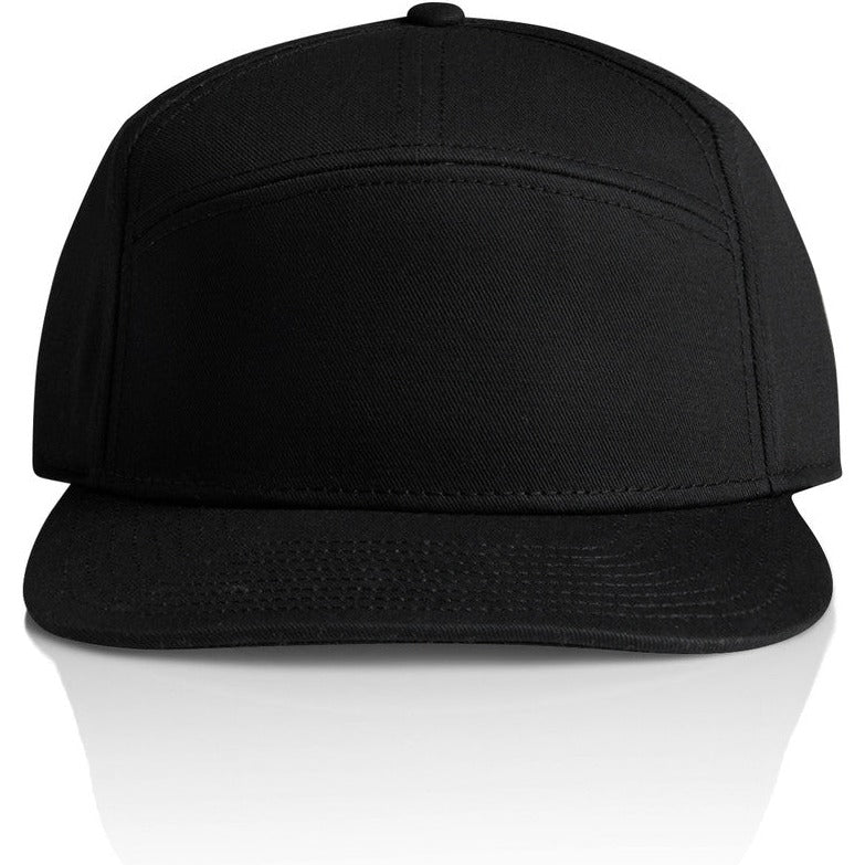 AS Colour Stock 7-Panel Cap | 1184 (Black)