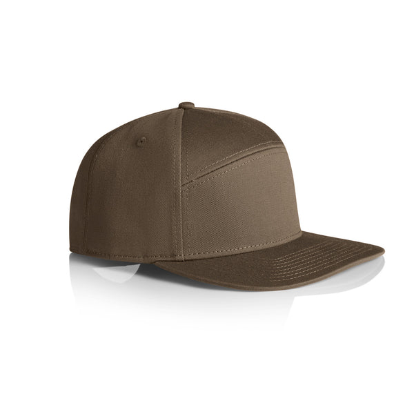 AS Colour Stock 7-Panel Cap | 1184 (Walnut)