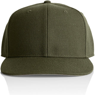 AS Colour 1100 Stock Cap - Front View | color:Army|view:front
