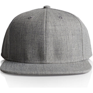 AS Colour 1100 Stock Cap - Front View | color:Grey Marle|view:front