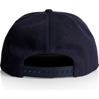 AS Colour 1100 Stock Cap Navy - Back View | color:Navy|view:back