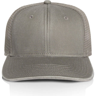 AS Colour 1102 Stock Faded Trucker - Front View | color:Faded Grey|view:front