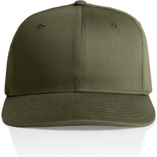 AS Colour 1106 Stock Flex Cap - Front View | color:Army|view:front