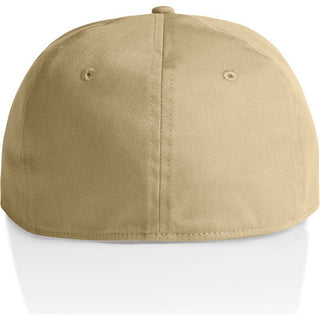 AS Colour 1106 Stock Flex Cap - Back View | color:Khaki|view:back