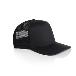 AS Colour 1108 Stock Trucker Cap - Side view | color:Black|view:side