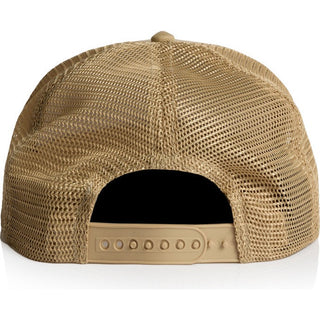 AS Colour 1108 Stock Trucker Cap - Back View | color:Khaki|view:back