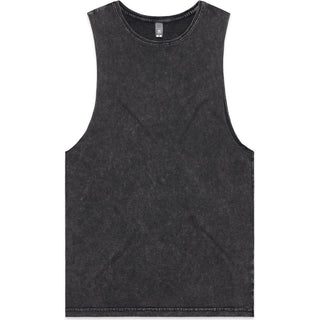 AS Colour 5039 Stone Wash Barnard Tank - Front View | color:Black Stone|view:front
