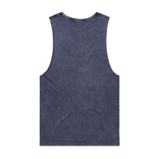 AS Colour 5039 Stone Wash Barnard Tank - Back View | color:Blue Stone|view:back