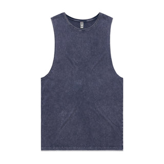 AS Colour 5039 Stone Wash Barnard Tank - Front View | color:Blue Stone|view:front