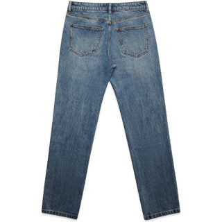 AS Colour 5830 Straight Jeans - Back View | color:Washed Blue|view:back