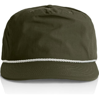 AS Colour 1123 Surf Rope Cap - Front View | color:Army/White|view:front